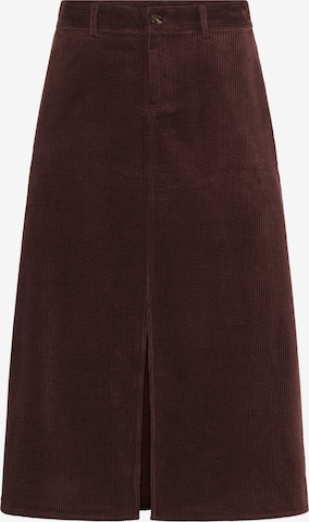 CULTURESuknja 'CUKlay' - smeđa boja: prednji dio