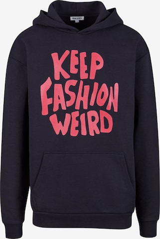 9N1M SENSE Collegepaita 'Keep Fashion Weird' värissä musta: edessä