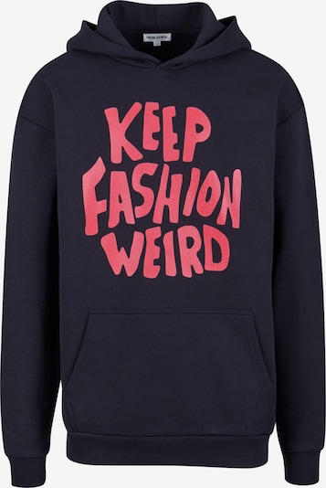 9N1M SENSE Collegepaita 'Keep Fashion Weird' koossa XXXL värissä grenadiini / musta, Tuotenäkymä