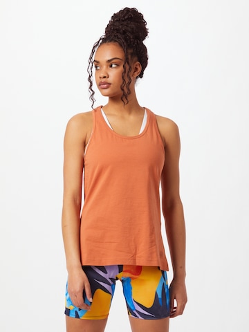 oranžinė Superdry Sportiniai marškinėliai be rankovių: priekis