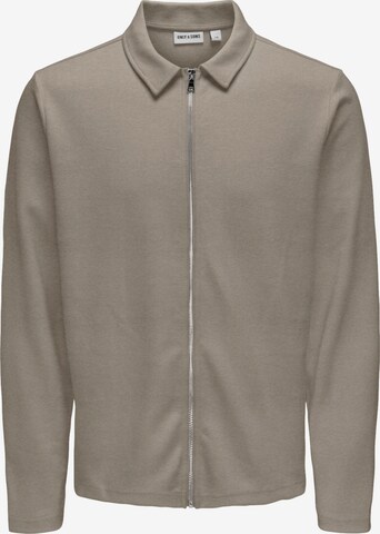 Only & Sons Sweatshirt 'ONSNEWKODYL' in Braun: Vorderseite
