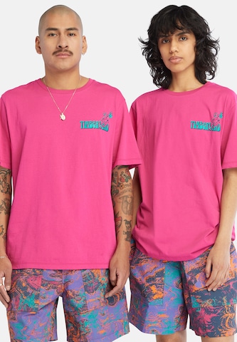 TIMBERLAND - Camiseta 'High Up In The Mountain' en rosa