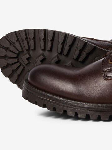 JACK & JONES Veterboots 'WATTICUS' in Bruin