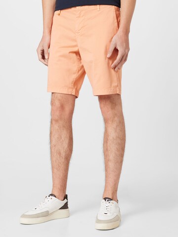 BOSS Regular Chino trousers in Orange: front