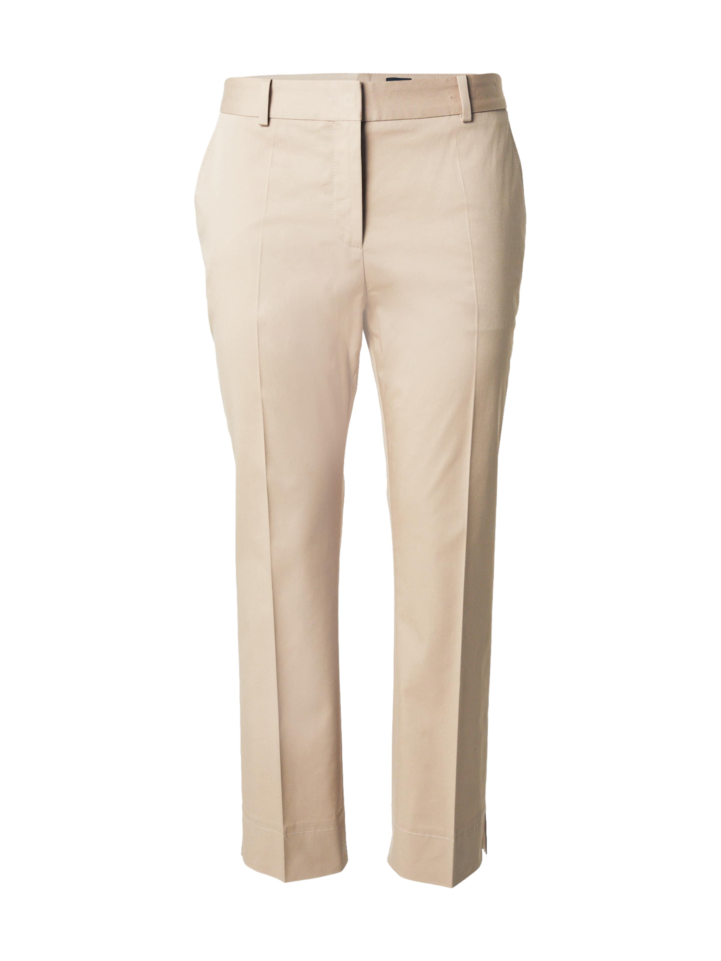 BOSS Alt kitsenev Viikidega püksid 'Tapria-2', värv beež: eest vaates