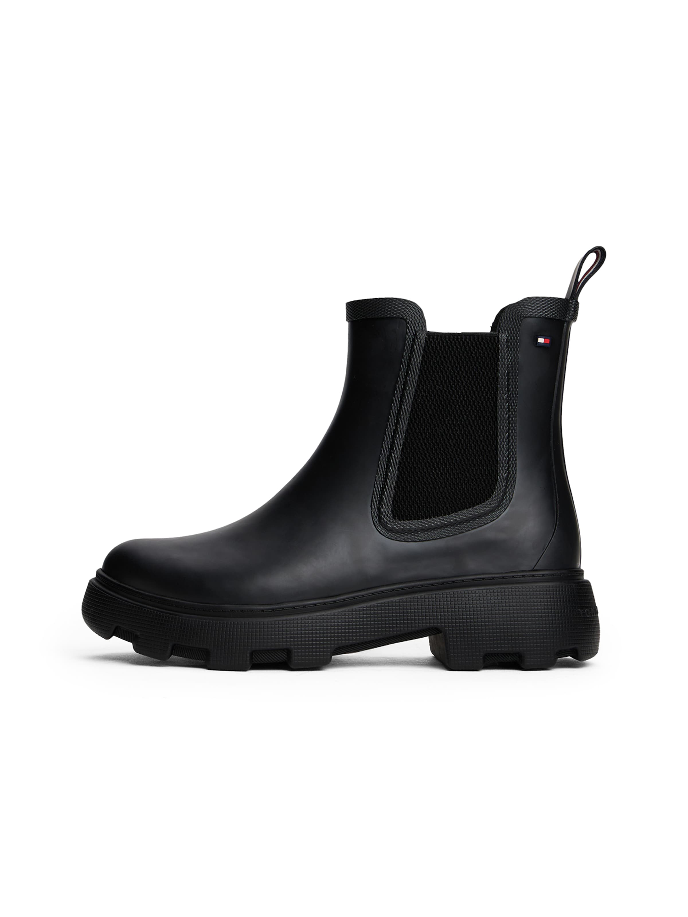 TOMMY HILFIGERGumene čizme - crna boja: prednji dio