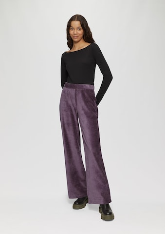 QS Wide Leg Hose in Lila