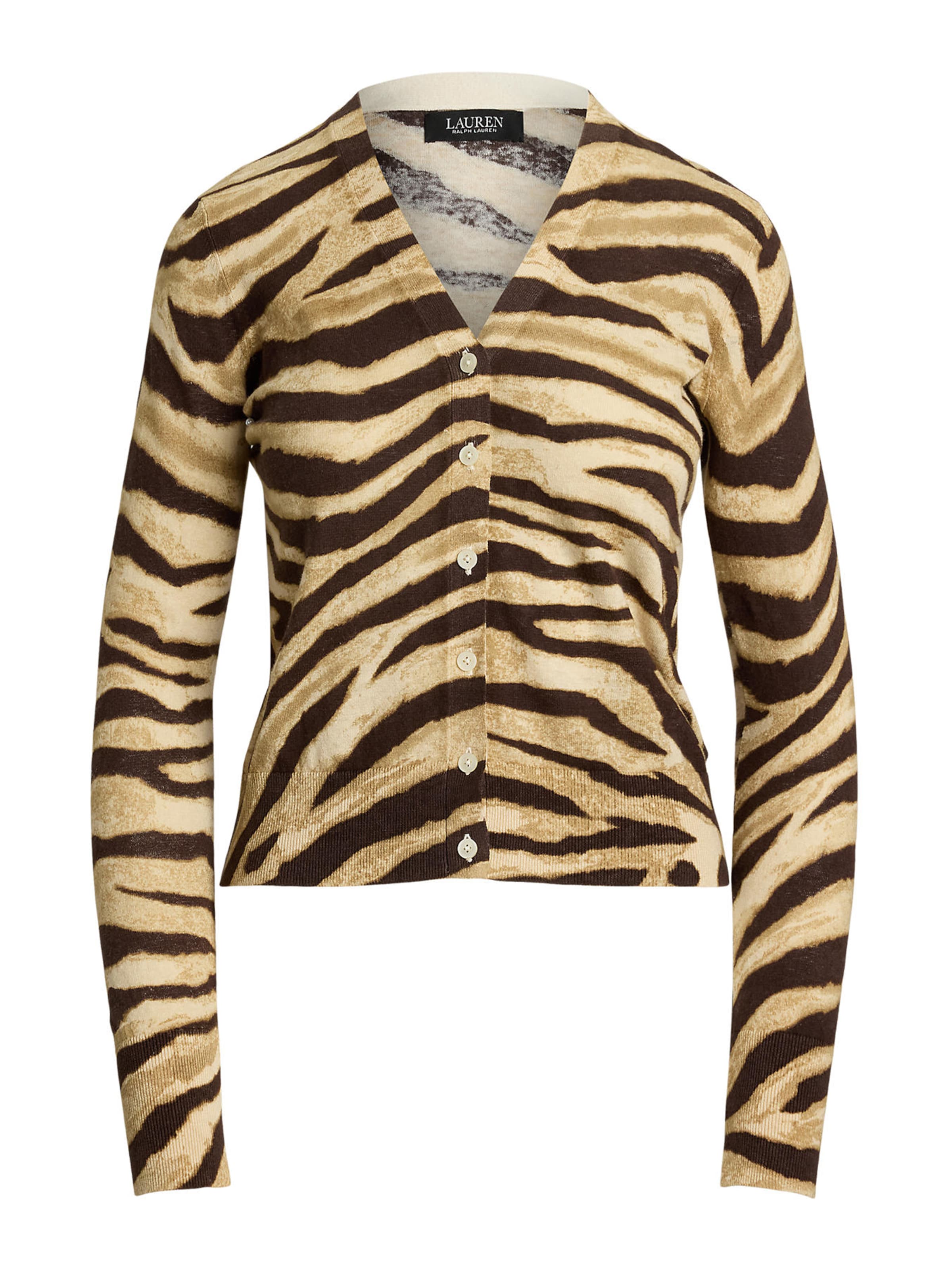 Geacă tricotată Lauren Ralph Lauren pe crem / negru, Vizualizare produs