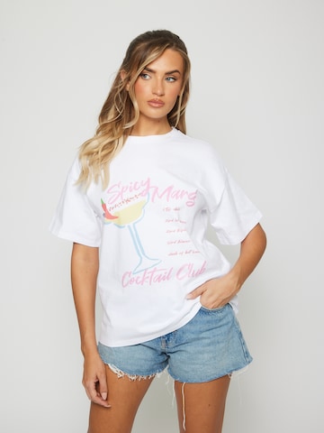T-shirt South Beach en blanc : devant