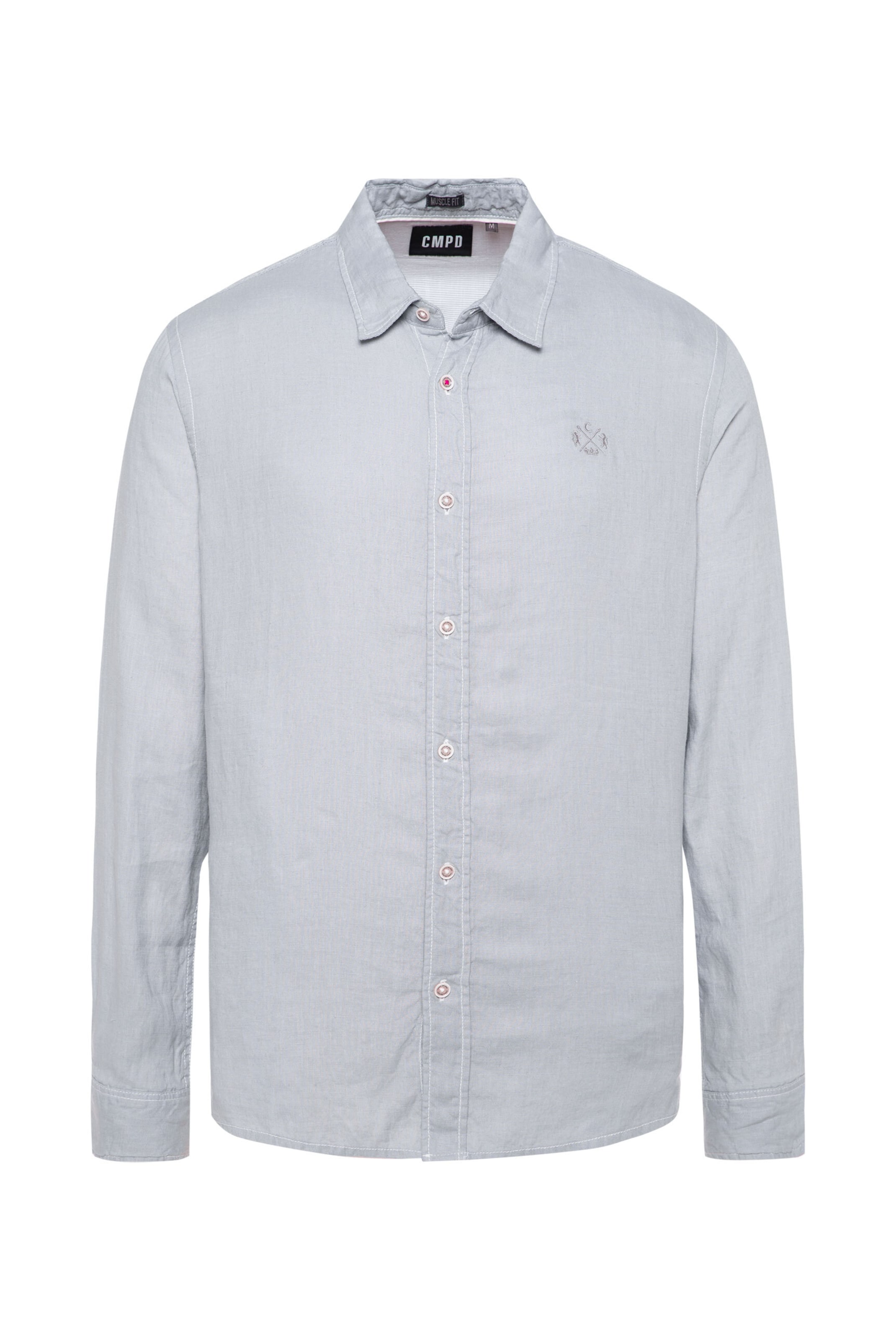 CMPD Regular Fit Hemd in Grau: Vorderseite