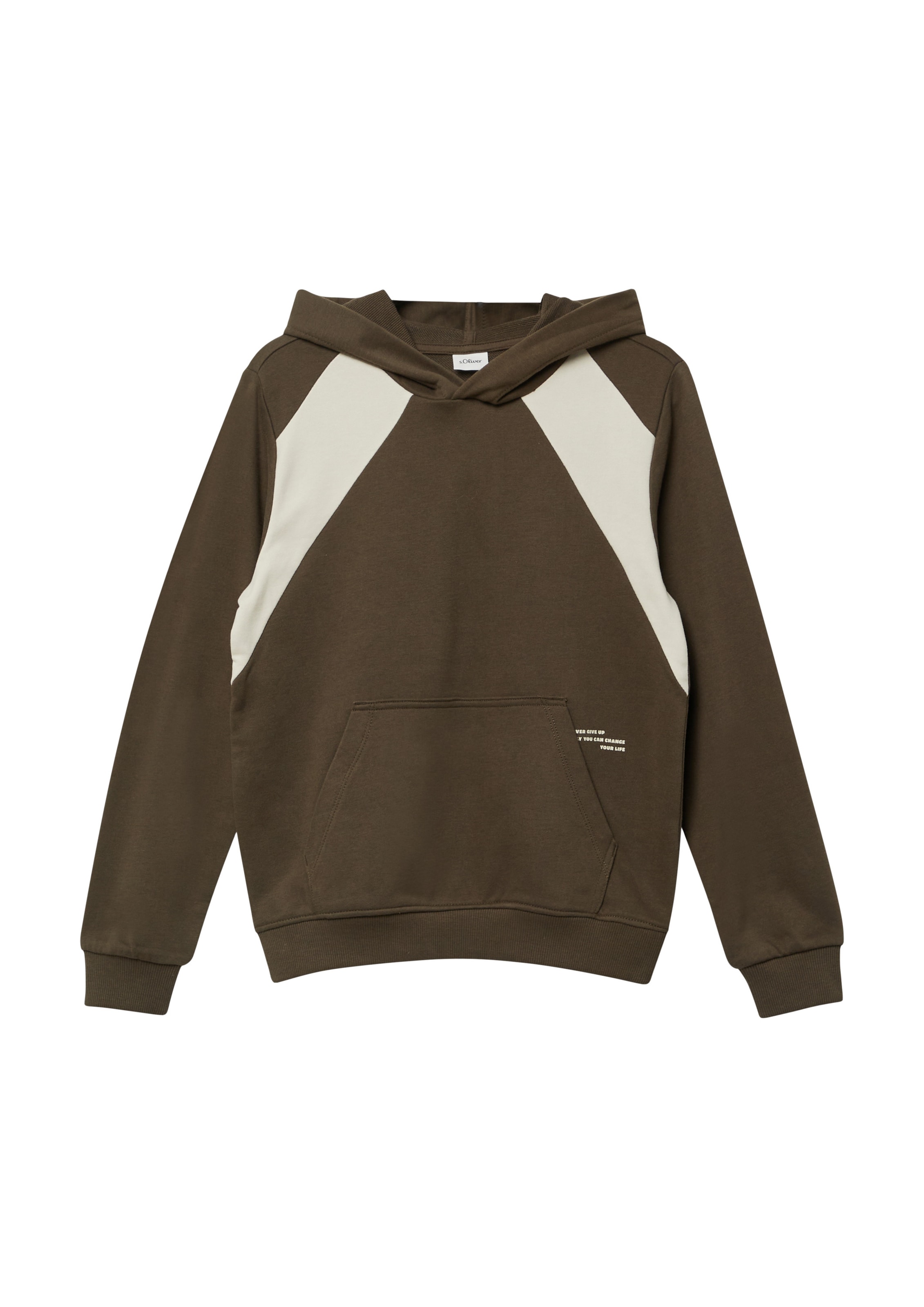 s.Oliver Sweatshirt in Braun: Vorderseite