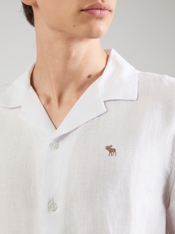 Abercrombie & Fitch Comfort fit Button Up Shirt in White