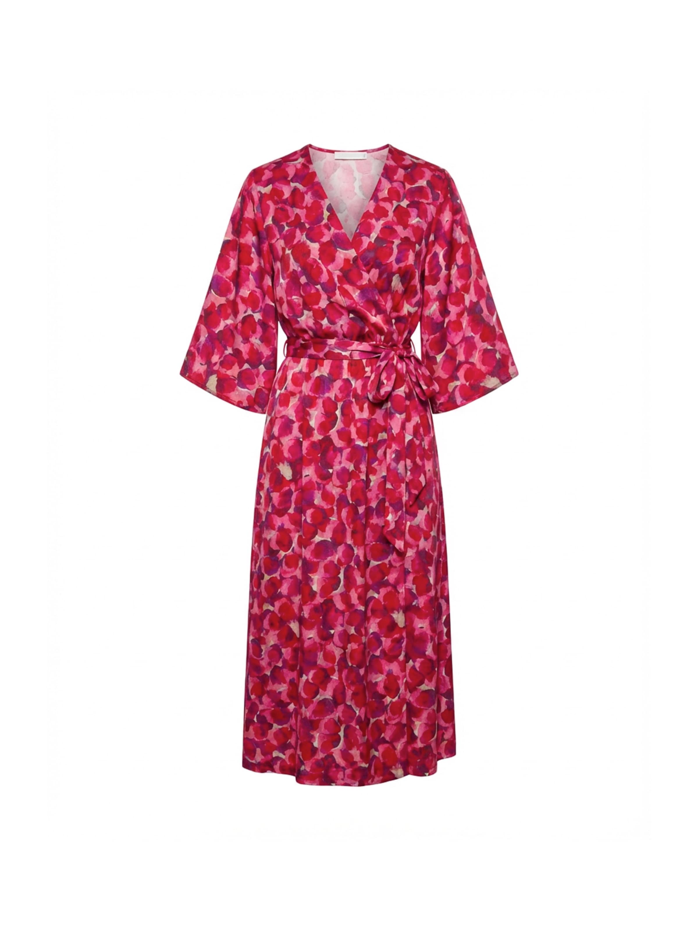 Guido Maria Kretschmer Curvy Kleid 'Louisa' in creme / lila / magenta, Produktansicht