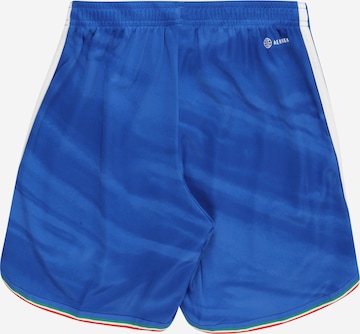ADIDAS PERFORMANCE Regular Workout Pants 'Italy 23 Home' in Blue