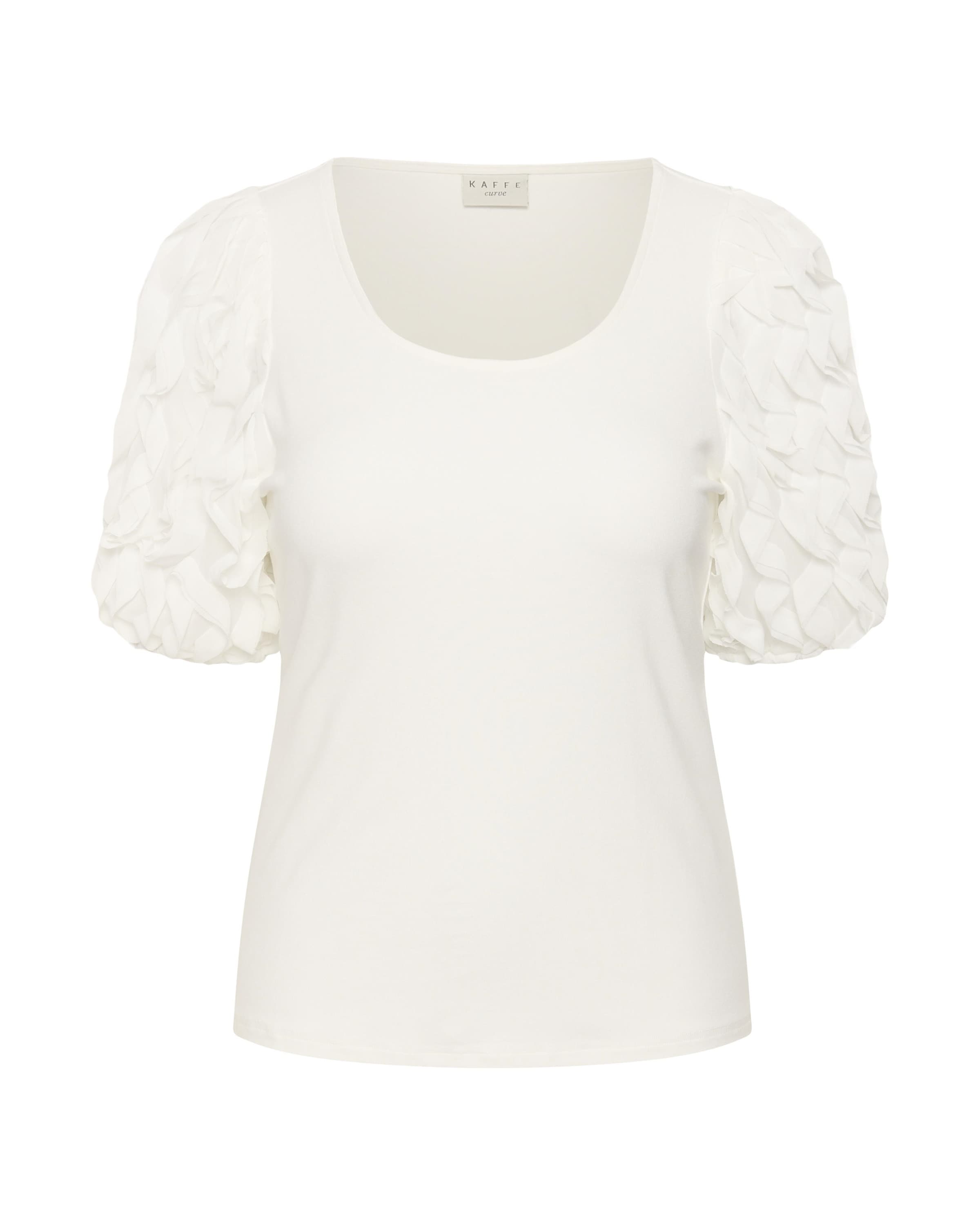 KAFFE CURVE Blouse 'KCLinda' in White: front