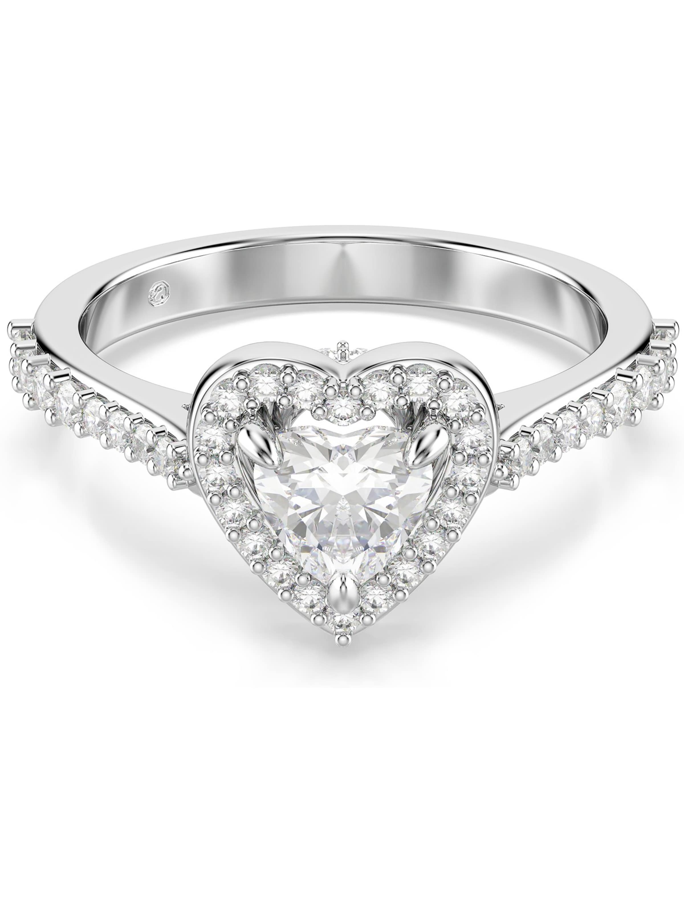 Swarovski Ring in silber, Produktansicht