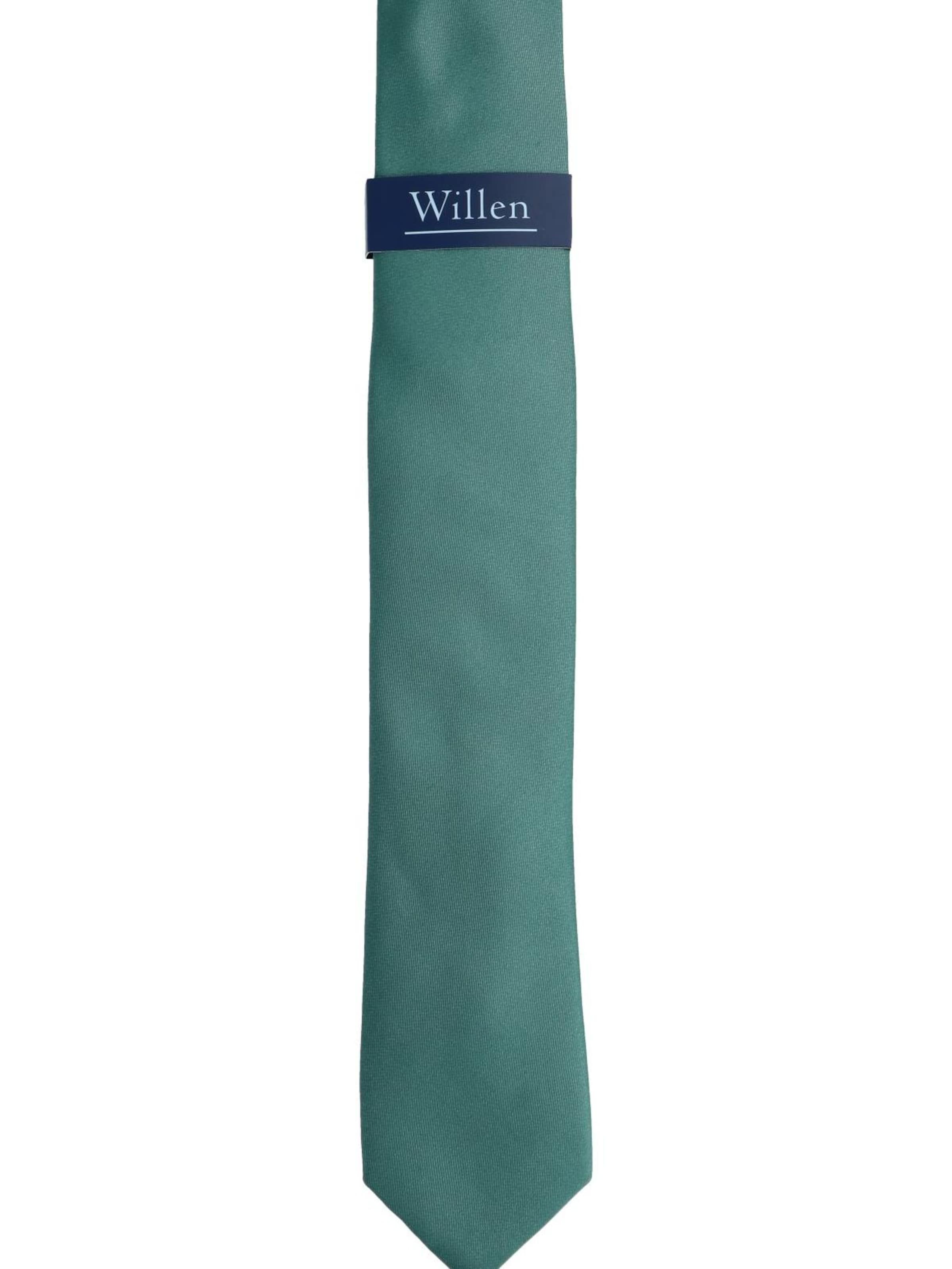 WILLEN Krawatte 'Uni de Luxe'‌‌‌‌‌‌‌‌ in Grün: Vorderseite