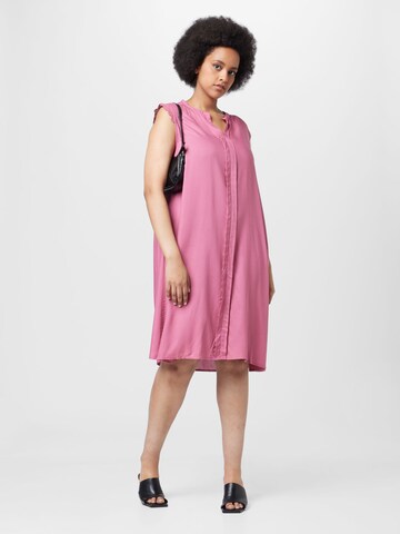 ONLY Carmakoma Kleid 'Mumi' in Pink