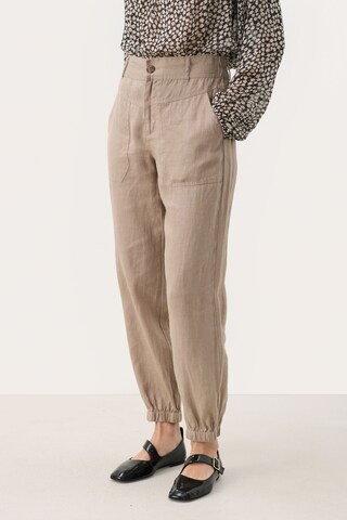 Effilé Pantalon 'ShenasPW' Part Two en beige : devant