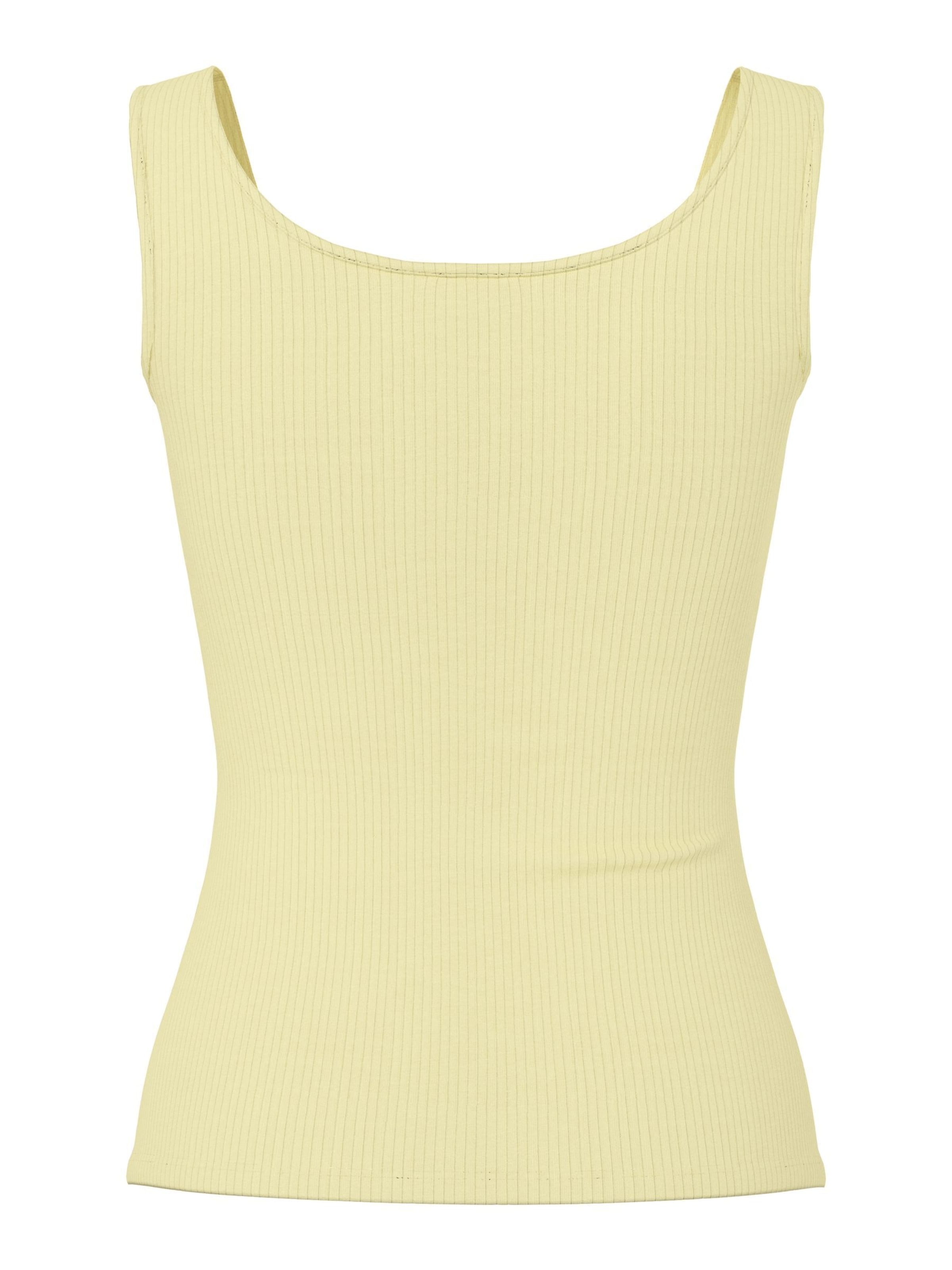 PIECES - Top 'PCKitte' en amarillo