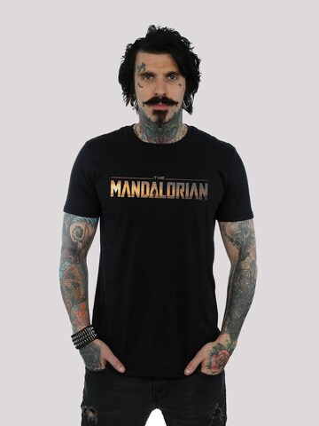 T-Shirt 'Mandalorian' F4NT4STIC en noir : devant