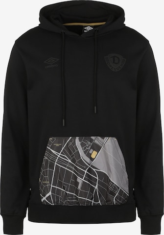 UMBRO Athletic Sweatshirt 'Dynamo Dresden' in Black: front