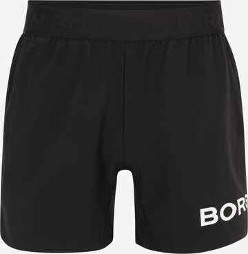 BJÖRN BORG Workout Pants in Black: front