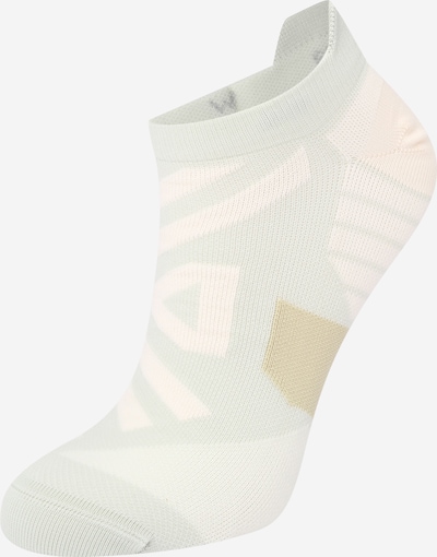 On Sports socks in Dark beige / Cyan blue / White, Item view