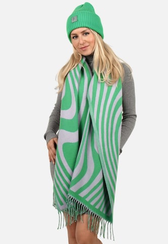 SAMAYA Scarf 'Goat' in Green: front