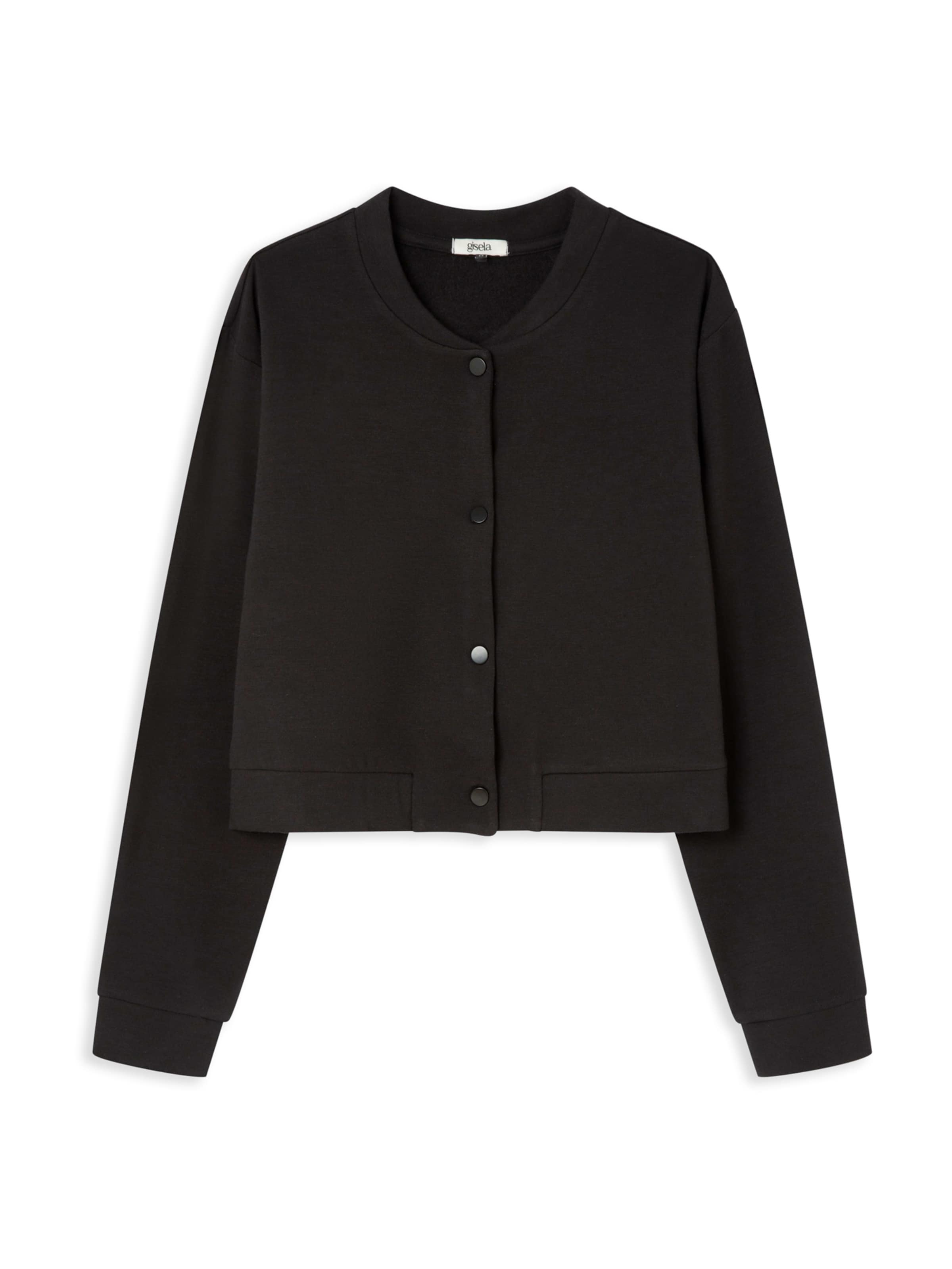 Gisela Φθινοπωρινό και ανοιξιάτικο μπουφάν σε μαύρο: μπροστά