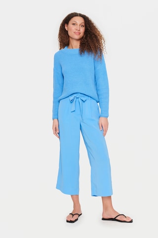 regular Pantaloni con pieghe 'Andrea' di SAINT TROPEZ in blu