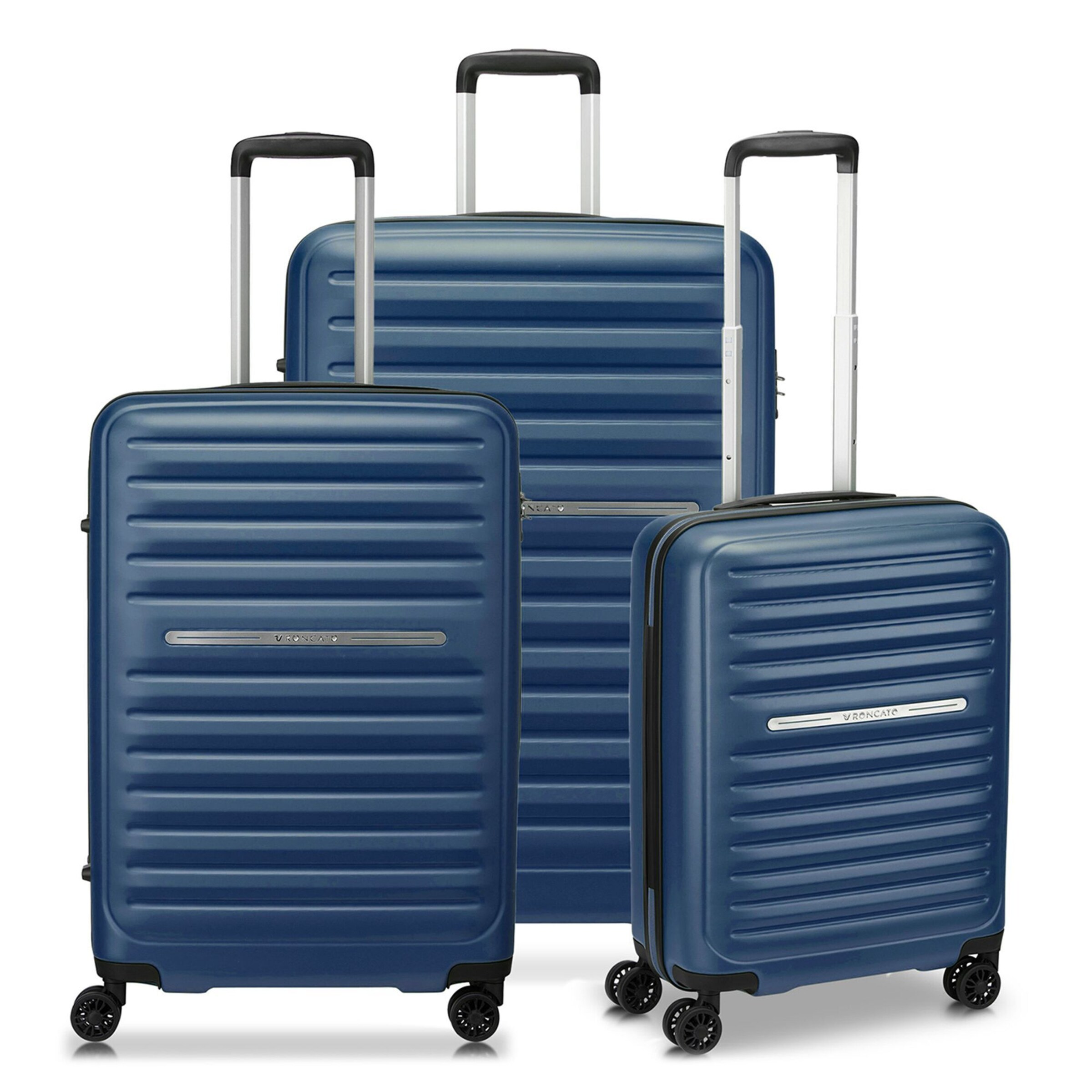 Roncato Suitcase Set 'Ibiza 4' in Blue: front