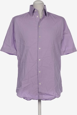 MONTEGO Button Up Shirt in XS in Purple: front