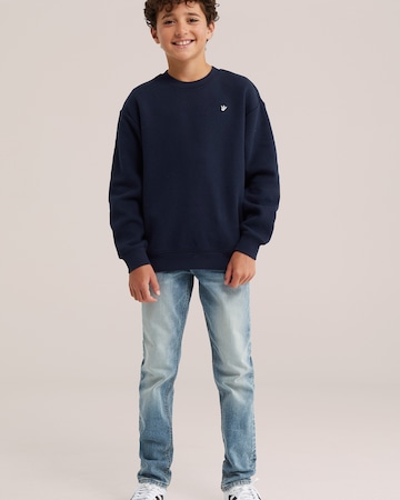WE Fashion Slimfit Farmer - kék