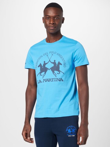 T-Shirt La Martina en bleu : devant