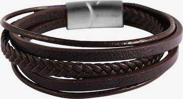 Akzent Bracelet 'Eddie, langlebig' in Brown: front