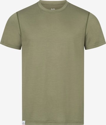 Alpenwert Shirt 'T-Shirt Herren Merino' in Green: front