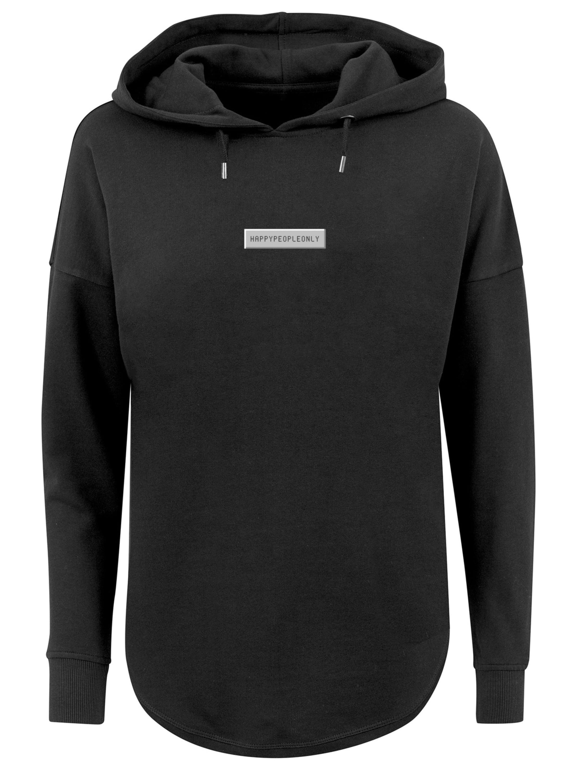 F4NT4STIC Sweatshirt 'SIlvester Party Happy People Only' in de kleur Gemengde kleuren / Zwart, Productweergave