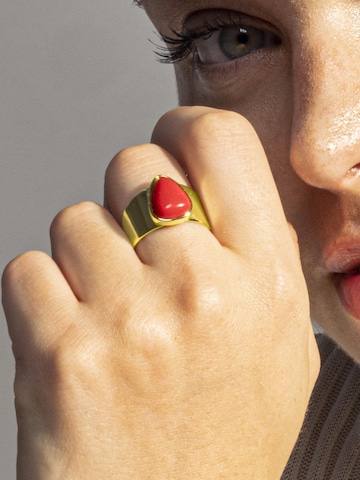 Luxenter - Anillo 'Sheak' en rojo