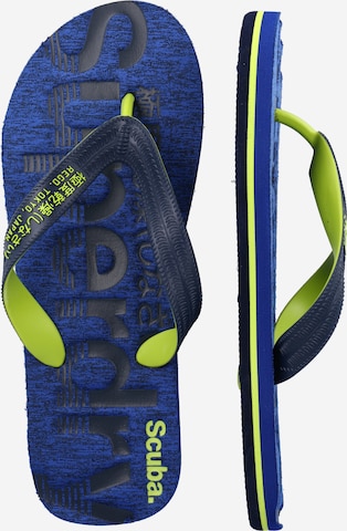 Flip-flops de la Superdry pe albastru