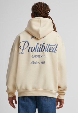 Sweat-shirt Prohibited en beige