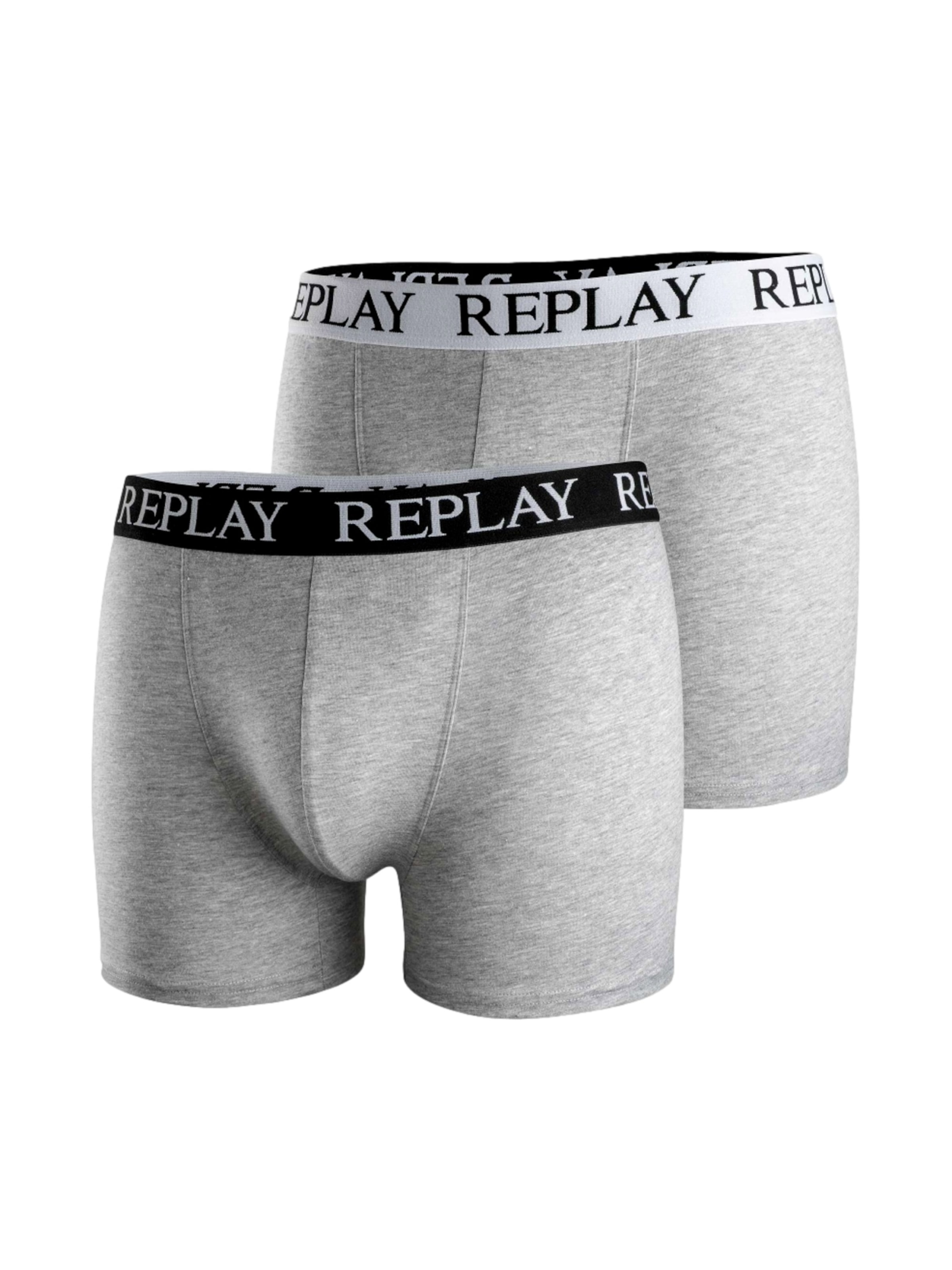 Boxer in M REPLAY di colore grigio sfumato / nero / offwhite, Visualizzazione prodotti
