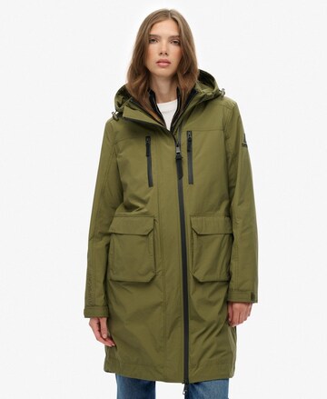 Superdry Tussenmantel in Groen: voorkant