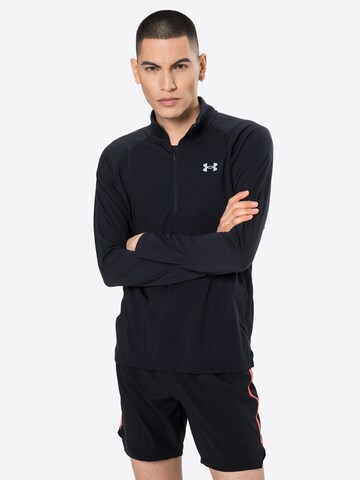 UNDER ARMOUR Funktionsskjorte 'Streaker' i sort: forside