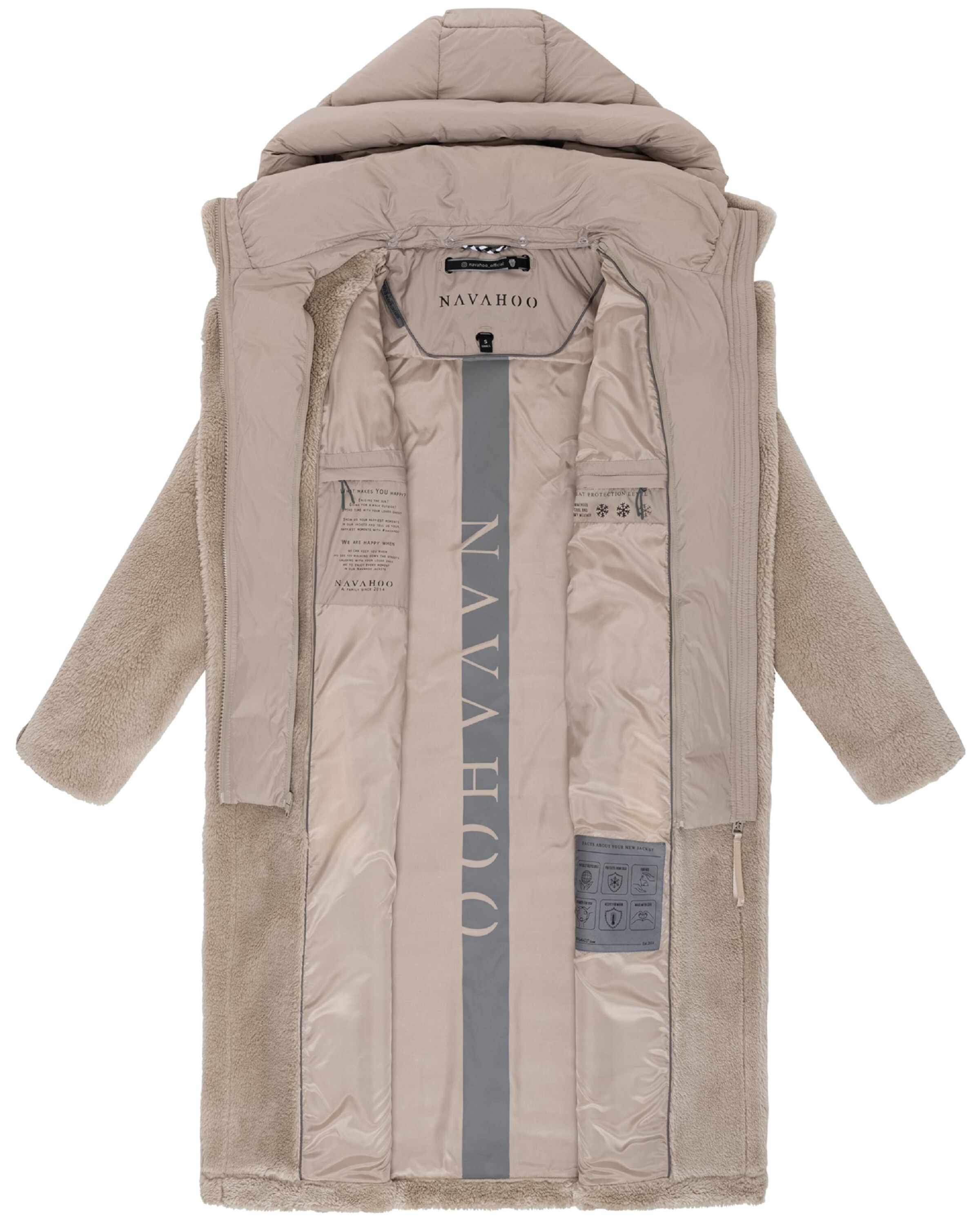 NAVAHOO Зимно палто в бежово