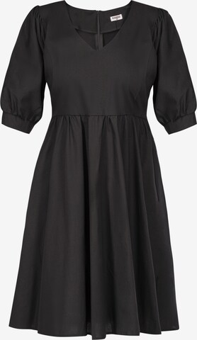 Robe de cocktail 'ZENOBIA' Karko en noir : devant