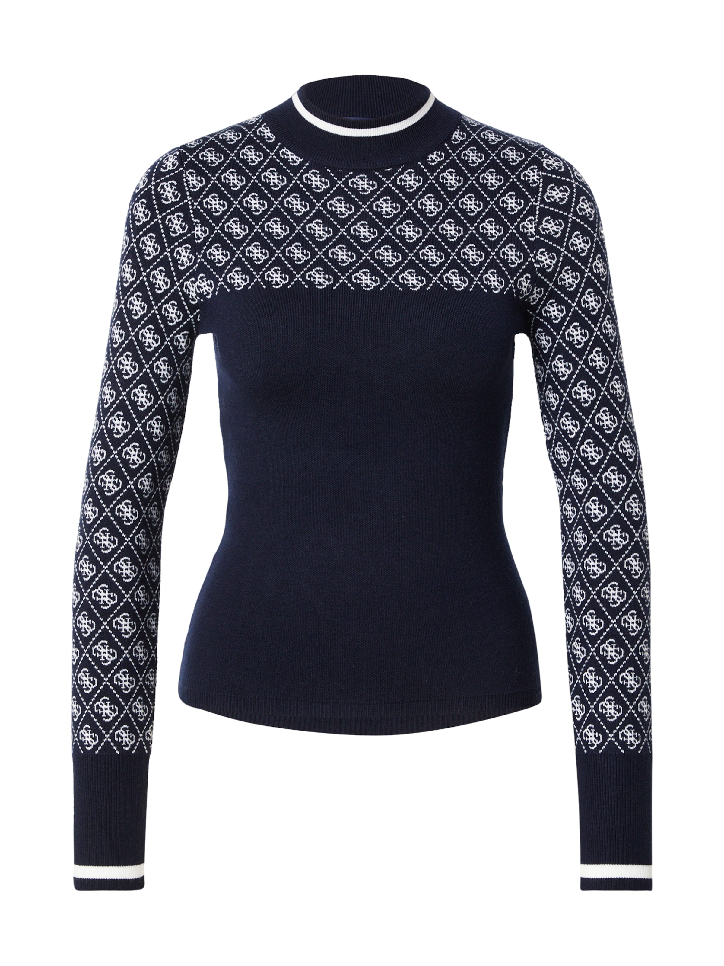 GUESS Sveter - Modrá: predná strana