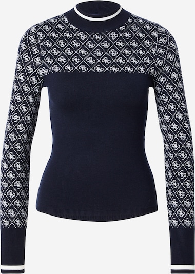 Megztinis iš GUESS, spalva – nakties mėlyna / balta, Prekių apžvalga