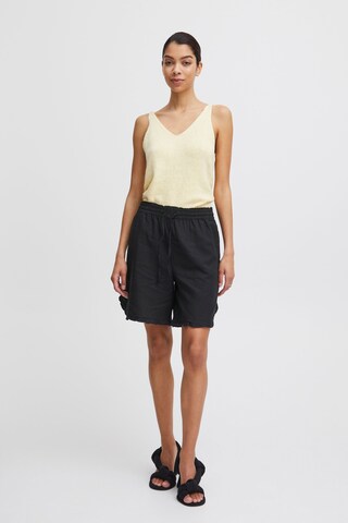 b.young Regular Trousers 'Falakka Frill' in Black