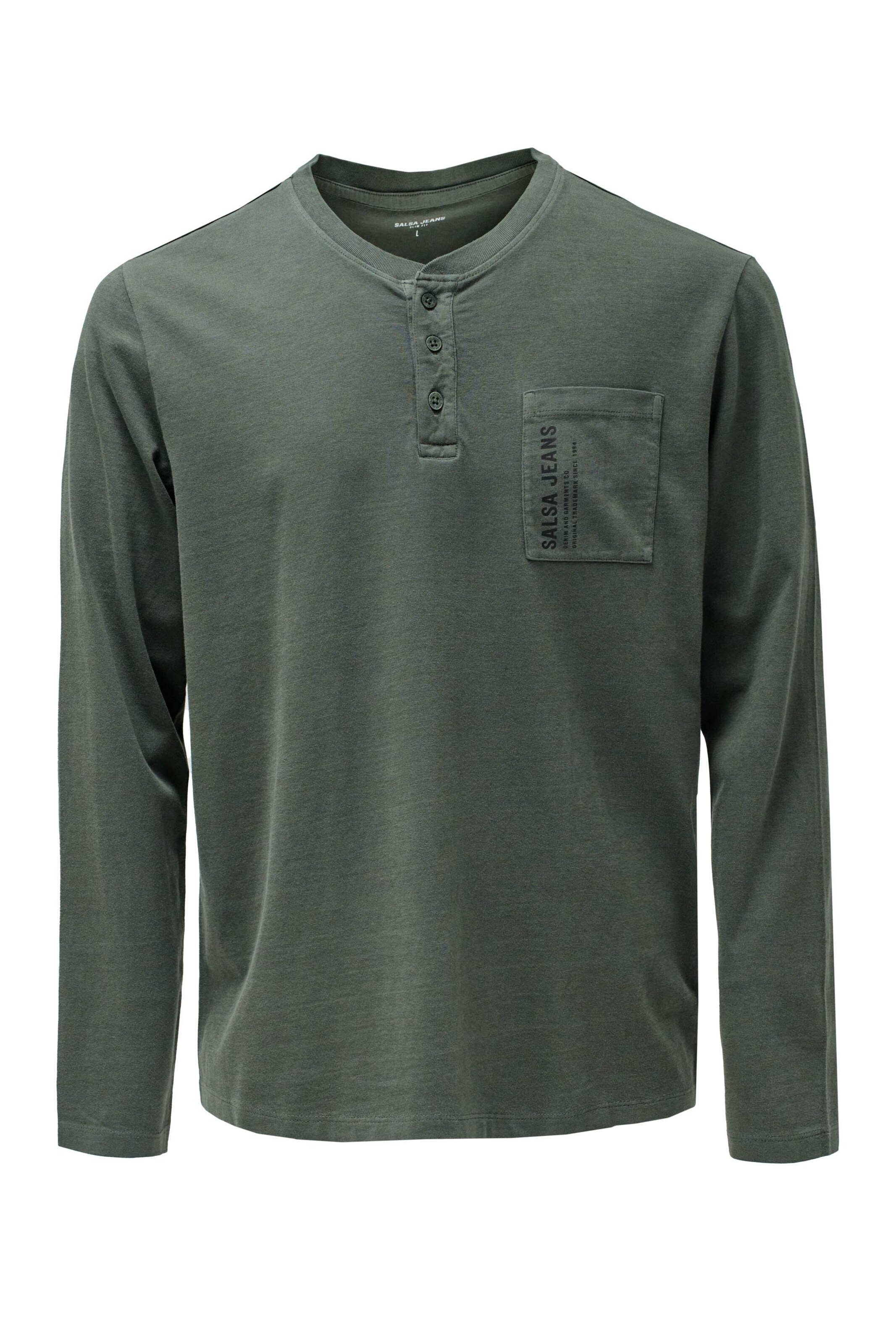 T-Shirt Salsa Jeans en vert : devant